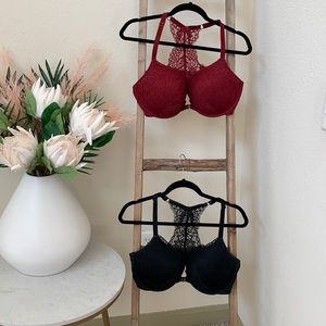 Lacey push up bras - bundle! - lace back design